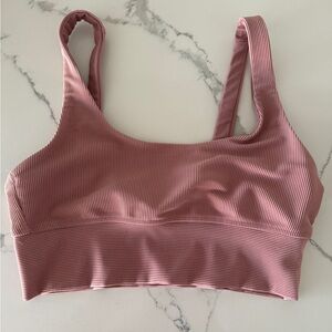 Beach Riot Leah Top Sports Bra Size M pink